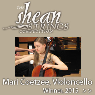 2015 Shean Strings Competition Winner Mari Coetzee, Violoncello